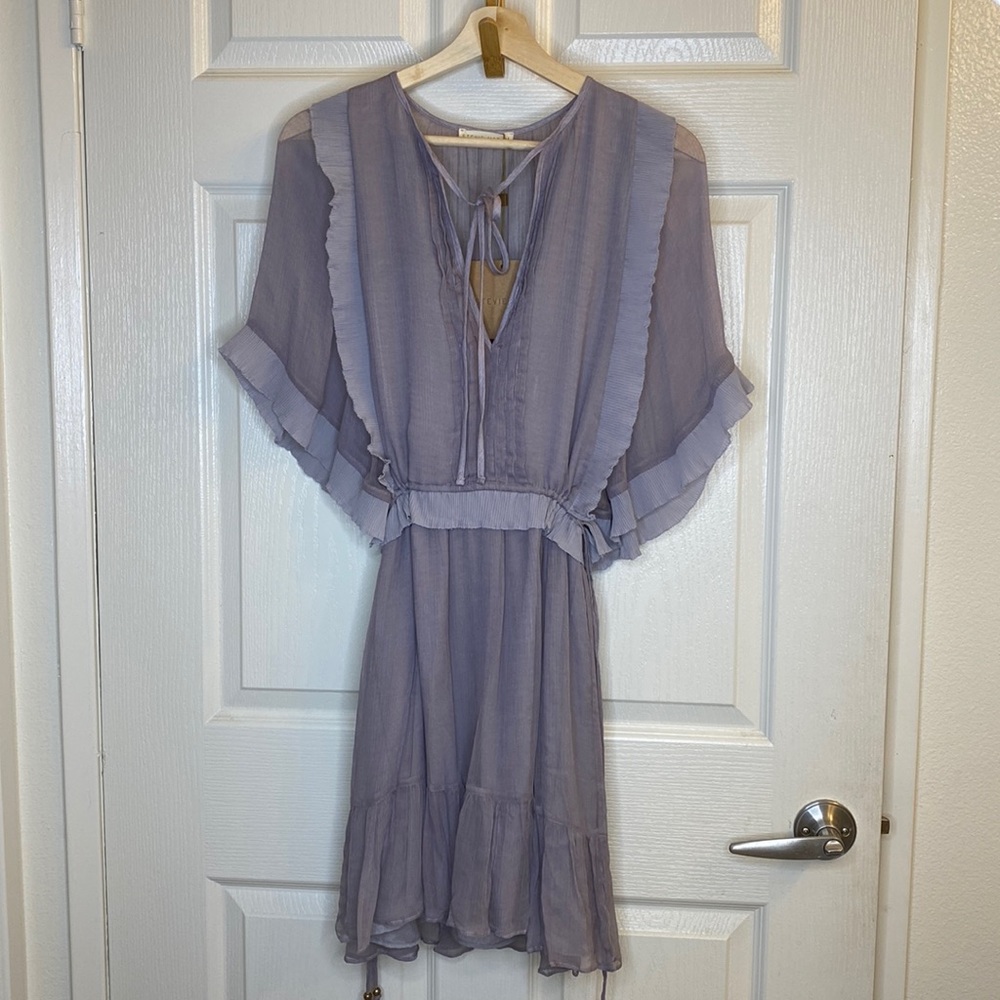 NWT New with Tags Stevie May Medium Purple Lilac Splendor Mini Dress Dove